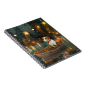 Jack Russell Weihnachtsreise Notizblock (Rechte Seite)