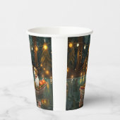 Jack Russell Weihnachtsreise Pappbecher (Links)