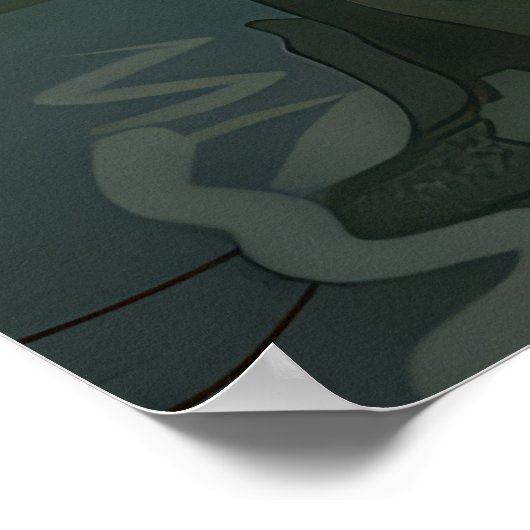 Jack Russell Weihnachtsreise Poster (Ecke)