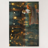 Jack Russell Weihnachtsreise Puzzle (Vertikal)