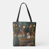Jack Russell Weihnachtsreise Tasche (Rückseite)