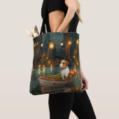 Jack Russell Weihnachtsreise Tasche (Von Nahem)