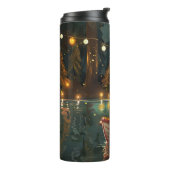 Jack Russell Weihnachtsreise Thermosbecher (Nach links gedreht)