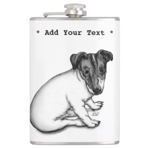 Jack Russell Welpe 10 Wochen alt Flachmann