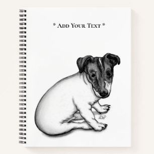Jack Russell Welpe 10 Wochen alt Notizblock