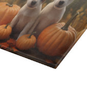Jack Russell Welpe Autumn Delight Pumpkin Schneidebrett (Ecke)