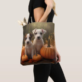 Jack Russell Welpe Autumn Delight Pumpkin Tasche (Von Nahem)