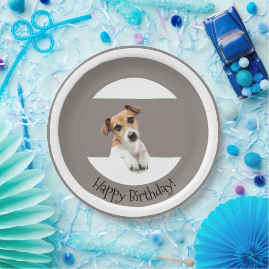 Jack Russell Welpe Hund Niedlich Adorable Sweet Pappteller (Party)