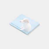 Jack Russell Welpe Post-it Klebezettel (angewinkelt)