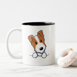 Jack Russell Welpe Zweifarbige Tasse