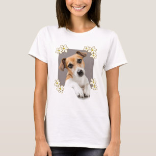 Jack Russell Welppy Floral Cute Adorable T-Shirt