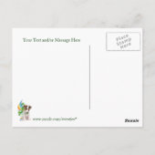 Jack Russell Welppy Number 1 Happy St Patricks Day Postkarte (Rückseite)