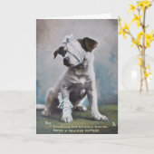 Jack Russell wird bald gut Karte (Gelbe Blume)