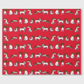 Jack Russell Wrapping Paper Geschenkpapier (Flach)