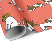 Jack Russell Wrapping Paper Geschenkpapier (Rolleneckpunkt)
