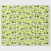 Jack Russell Wrapping Paper Geschenkpapier (Flach)