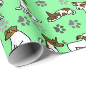 Jack Russell Wrapping Paper Geschenkpapier (Rolleneckpunkt)