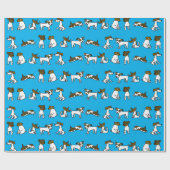 Jack Russell Wrapping Paper Geschenkpapier (Flach)