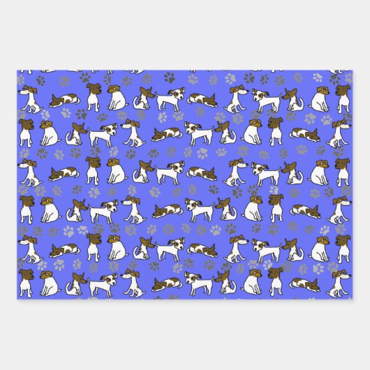 Jack Russell Wrapping Paper Set Geschenkpapier Set (Vorderseite 3)