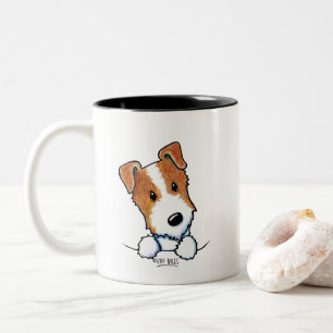 Jack Russell Zweifarbige Tasse