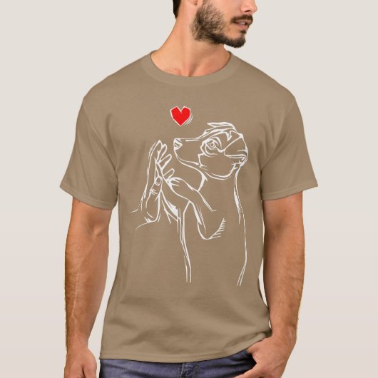 Jack Russellerrier Liebe Ehefrau Hunde-Geschenkide T-Shirt (Vorderseite)