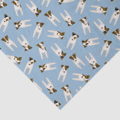 Jack Russells dogs pattern Seidenpapier (Ausschnitt)
