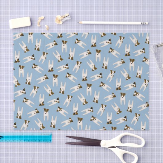 Jack Russells dogs pattern Seidenpapier (Handwerk)