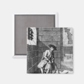 Jack Shepperd im Gefängnis Newgate, 1724 Magnet (Vorderseite/Rückseite)