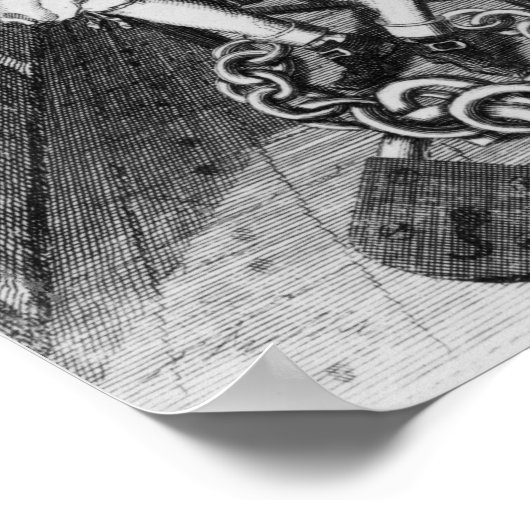 Jack Shepperd im Gefängnis Newgate, 1724 Poster (Ecke)