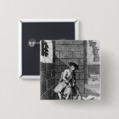 Jack Shepperd in Newgate Gefängnis, 1724 Button (Vorne & Hinten)