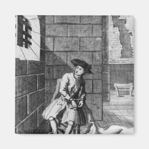 Jack Shepperd in Newgate Gefängnis, 1724 Magnet