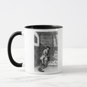 Jack Shepperd in Newgate Gefängnis, 1724 Tasse