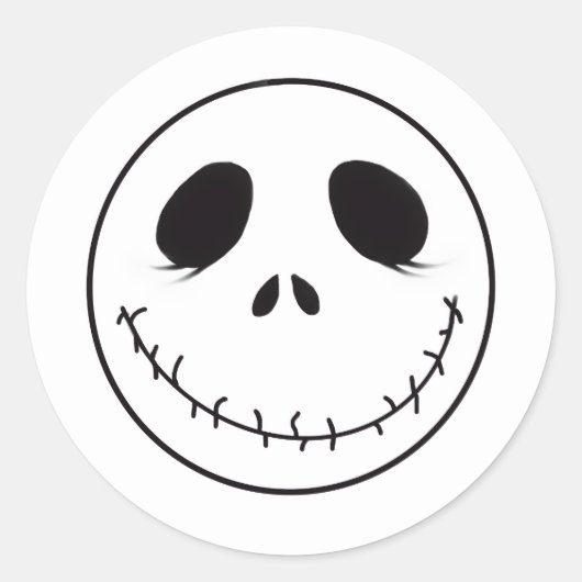 Jack Skellington Runder Aufkleber (Vorderseite)