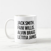 Jack Smith Fani Willis Alvin Bragg Letitia James Kaffeetasse (Links)