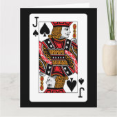 Jack Spades Karte (Vorderseite)