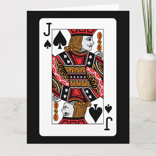 Jack Spades Karte (Vorderseite)