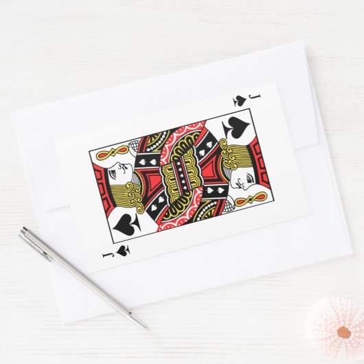 Jack Spades Rechteckiger Aufkleber (Umschlag)