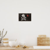 Jack Sparrow-Piratenflagge Poster (Küche)