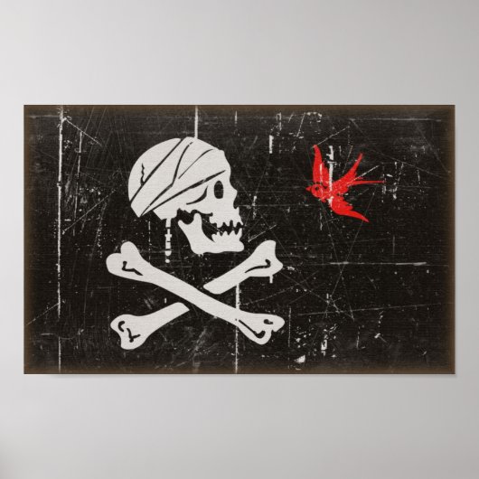 Jack Sparrow-Piratenflagge Poster (Vorne)