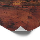 Jack Sparrows Map Sao Feng Replica Karte Poster (Ecke)