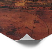 Jack Sparrows Map Sao Feng Replica Karte Poster (Ecke)