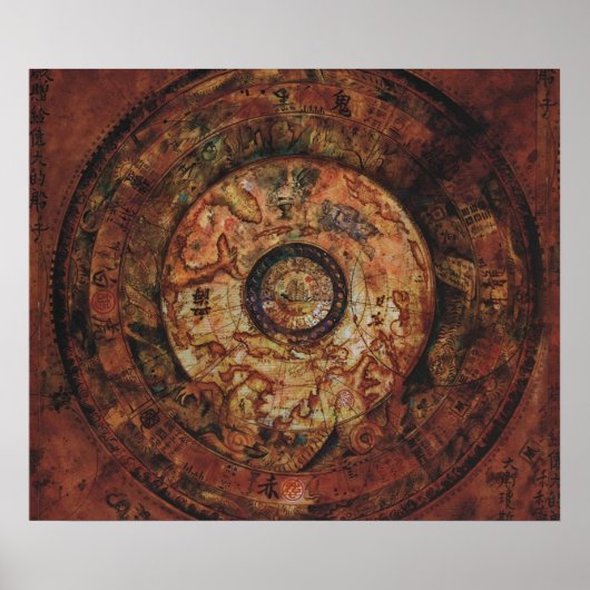 Jack Sparrows Map Sao Feng Replica Karte Poster (Vorne)