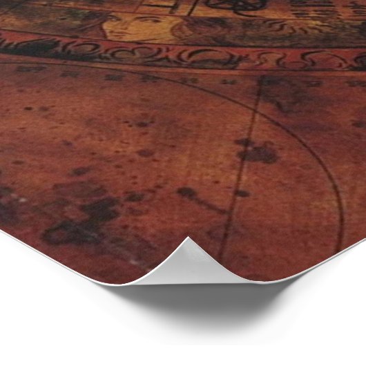 Jack Sparrows Map Sao Feng Replica Karte Poster (Ecke)