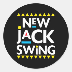 Jack Swing 90er R&b Hip Hop Runder Aufkleber