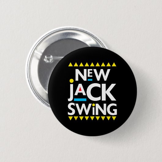 Jack Swing 90s R&b Hip Hop Button (Vorne & Hinten)