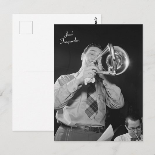 Jack Teagarden Postkarte (Vorne/Hinten)