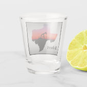 Jack Texas Form Personalisiert Schnapsglas (Rückseite)