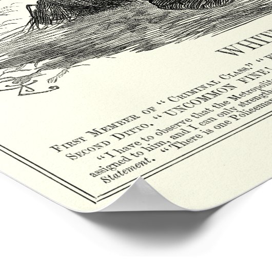 Jack the Ripper - Whitechapel, 1888 Poster (Ecke)