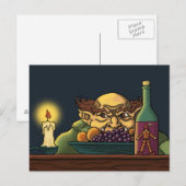 Jack u. die riesige Fairytalepostkarte Postkarte (Vorne/Hinten)