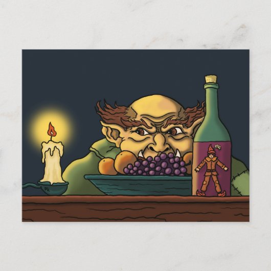 Jack u. die riesige Fairytalepostkarte Postkarte (Vorderseite)